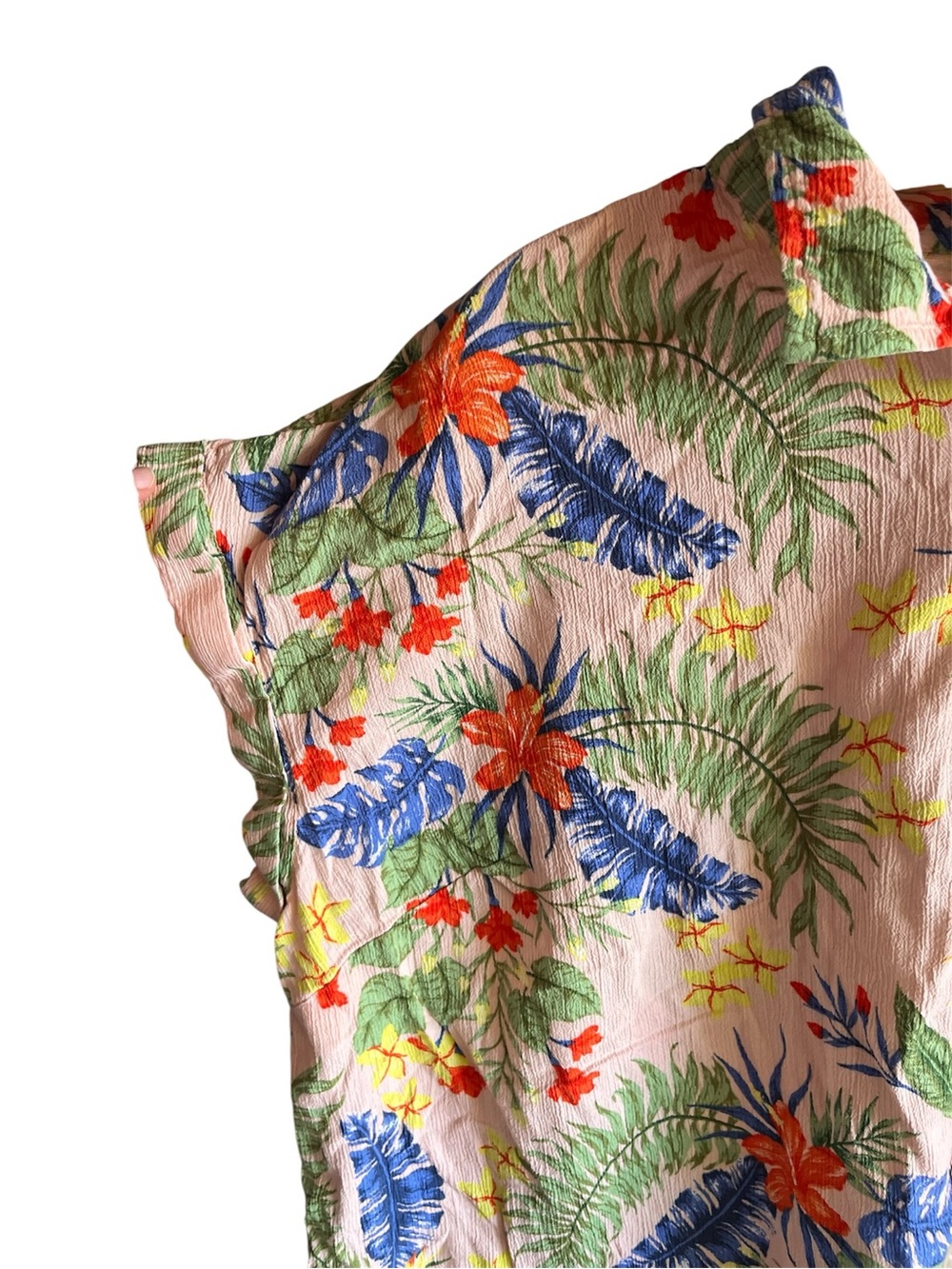Style & Co. Pink Tropical Floral Button-Down Shirt 3X - Picture 2 of 10